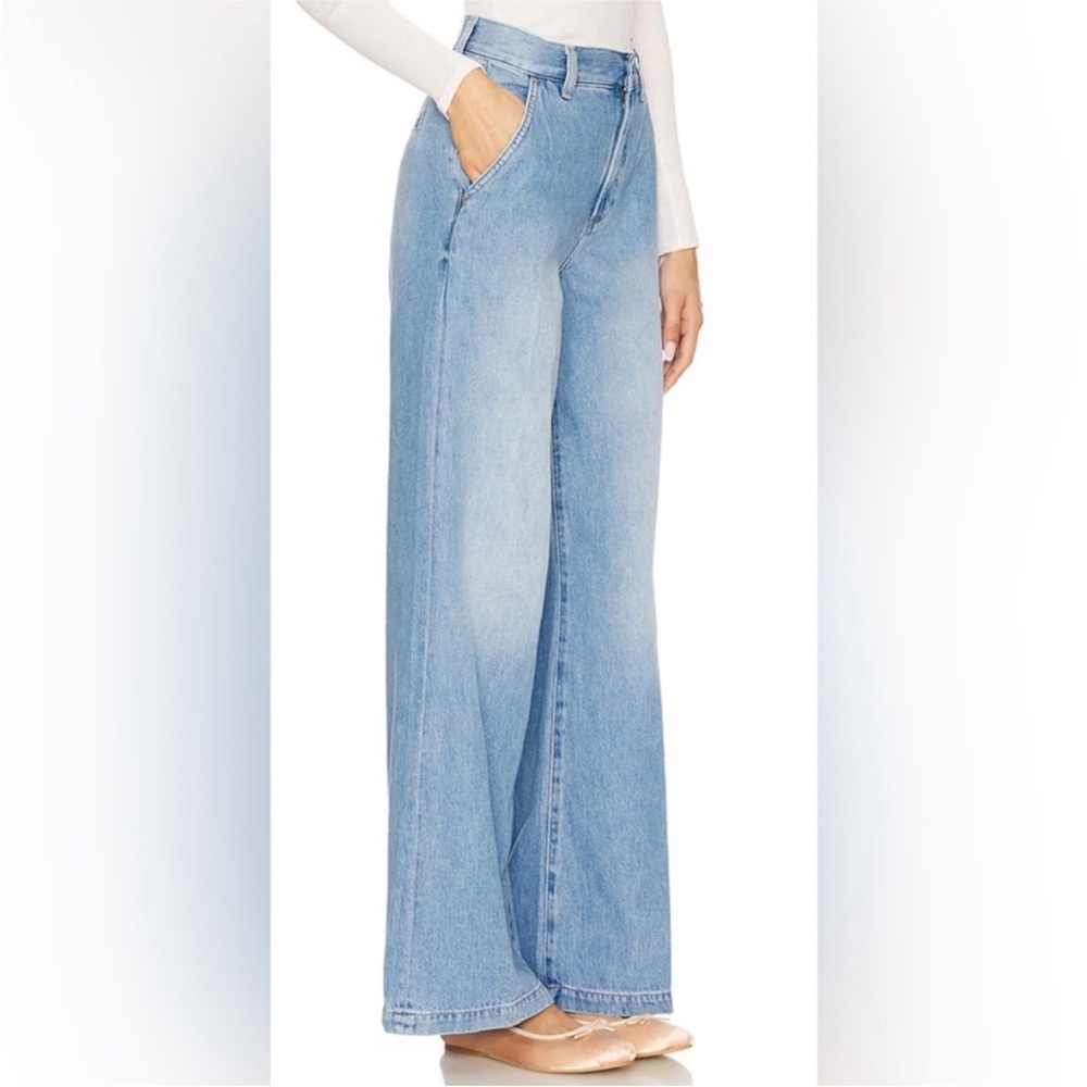 Pistols Light Blue Wide-Leg High-Rise Women's Paloa trouser Jeans